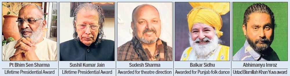 Five from Chandigarh Tricity win Sangeet Natak Akademi Award