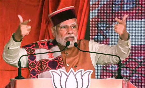 PM Modi urges voters to repeat BJP govt in Himachal