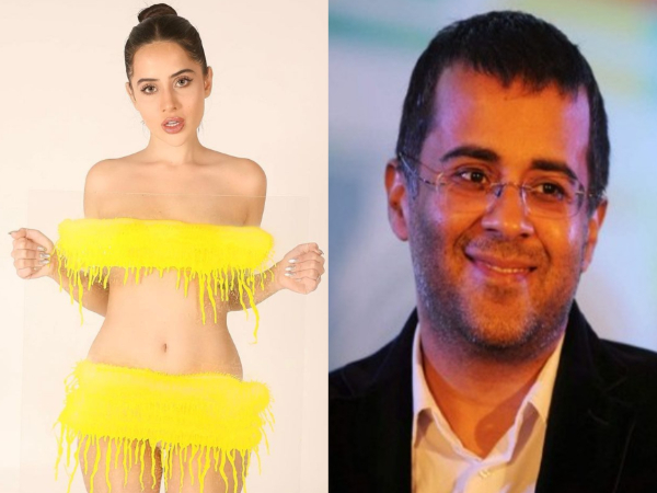 Chetan Bhagat says Uorfi Javed photos ‘distracting boys’; here is what the reality TV star hits back