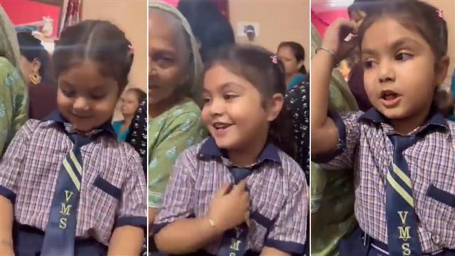 Watch: Adorable video of little girl chanting Hanuman 'bhajan' goes viral; her devotion is too-cute-to-miss