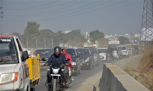 Construction of flyovers on bypass road leads to jams in Amritsar