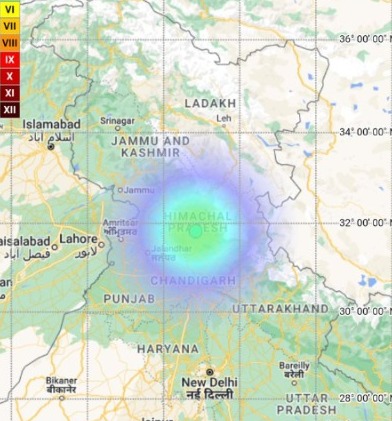 Earthquake of magnitude 4.1 hits Himachal Pradesh