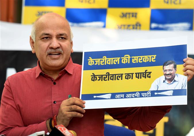 Manish Sisodia launches campaign for MCD poll