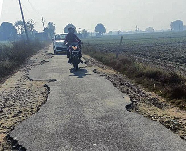 5-km tattered stretch an ordeal for residents of Kartarpur village in Jalandhar
