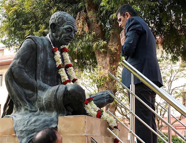 Serving people is my priority, says CJI Chandrachud; begins first day in office by garlanding Mahatma Gandhi statue