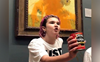 Watch: Climate activist who threw soup on Van Gogh artwork warns 'will keep escalating our actions until govt listens'
