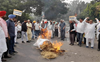Development funds halted, Nakodar sarpanches, panches stage protest