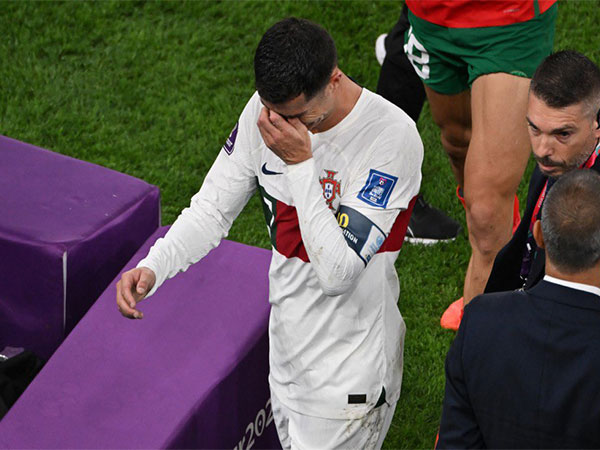 Cristiano Ronaldo walks down tunnel in tears as Portugal crash out of FIFA World Cup