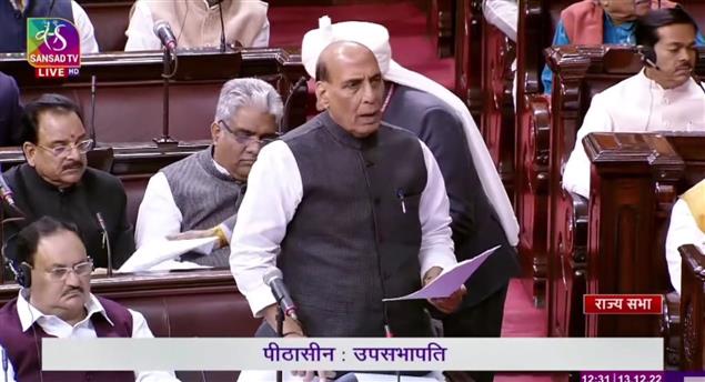 China tried to change status quo in Arunachal, Rajnath Singh says in Parliament