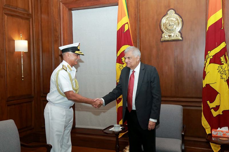 Navy Chief in Lanka, discusses defence ties