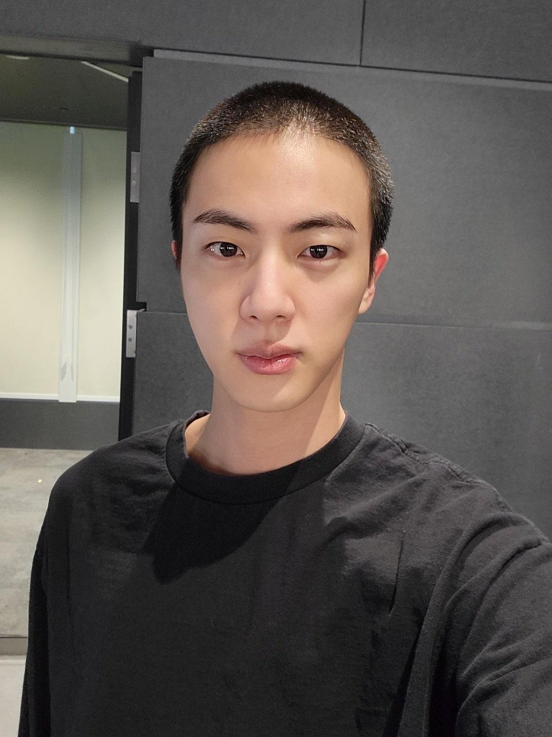BTS' Jin gets new buzz cut ahead of military enlistment, it's cuter than he thought