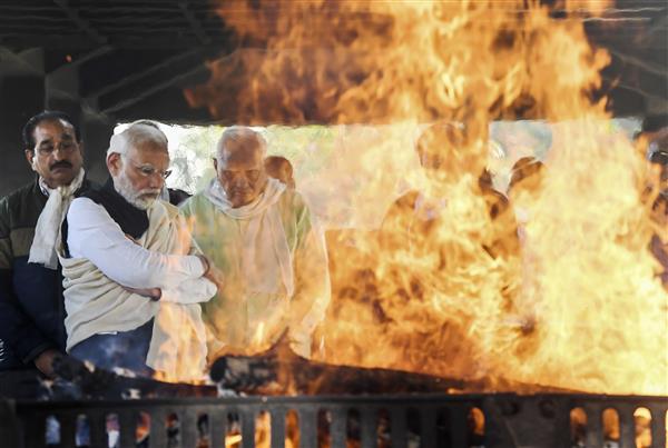 Prayer meet for PM Modi's mother Hiraben at Vadnagar in Gujarat on Sunday