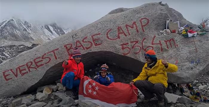 6-year-old Indian-origin boy is youngest Singaporean to trek to Everest Base Camp at an altitude of 5,364 metres
