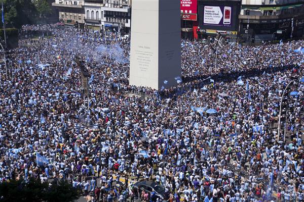 Argentina street party explodes