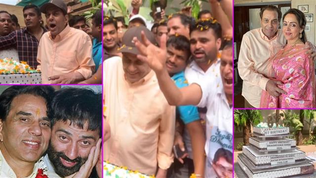 Dharmendra celebrates 87th birthday with fans, Hema Malini wishes 'love of her life', sons Sunny and Bobby Deol share pictures from family celebrations