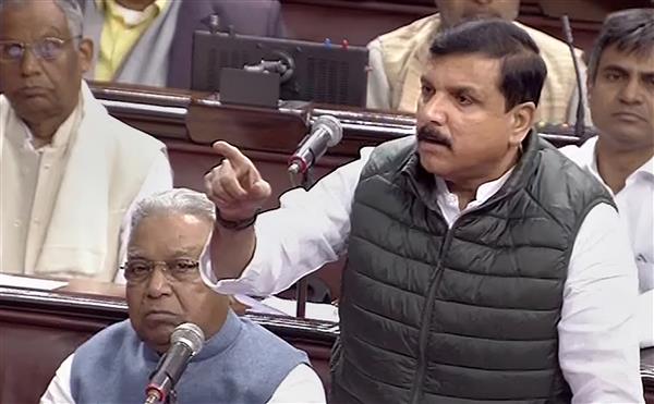 '3,000 raids on Opposition leaders', says AAP's Sanjay Singh in Rajya Sabha