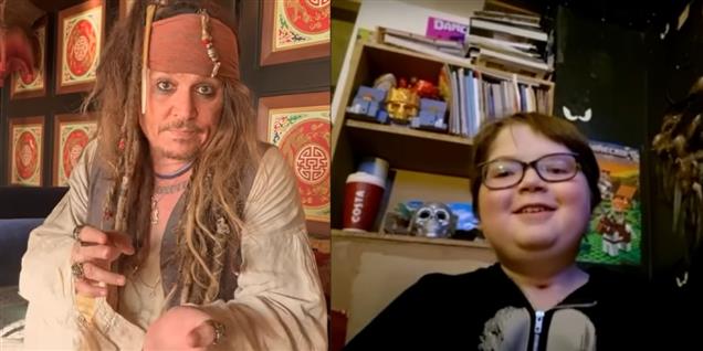 Watch: Johnny Depp reprises Jack Sparrow role from Pirates of the Caribbean to fulfil wish of terminally ill 11-year-old fan