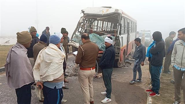 20 injured as bus collides with truck in Haryana's Bahadurgarh