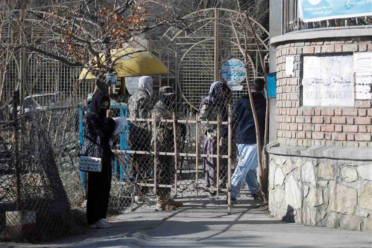 Taliban fighters enforce university ban in Kabul; Afghan women inconsolable