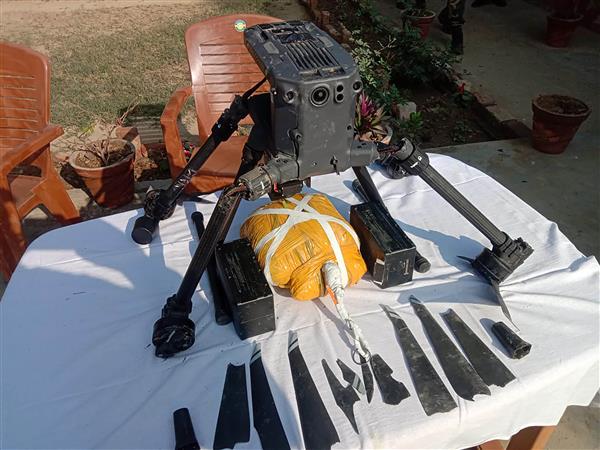 Another drone shot down, 2-kg heroin seized in Tarn Taran district