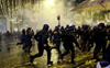 Fans clash with police on Champs-Elysees in Paris after France’s World Cup final loss to Argentina