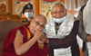 Bihar CM Nitish Kumar meets Dalai Lama in Bodh Gaya, offers prayers at Maha Bodhi temple