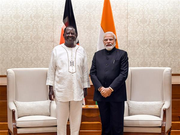 Former Kenya PM Raila Amolo Odinga calls on PM Modi
