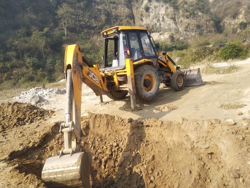 Road leading to illegal mining site at Neugal river near Thural dismantled