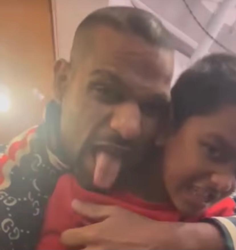 Shikhar Dhawan shares a heartfelt video of emotional meeting with son after two years