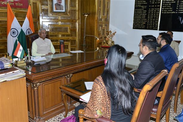 College delegation meets Himachal Governor Rajendra Vishwanath Arlekar
