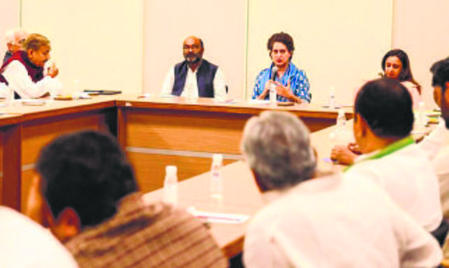 UP poll debacle: Priyanka Gandhi chairs meet, calls for 'honest dissection'