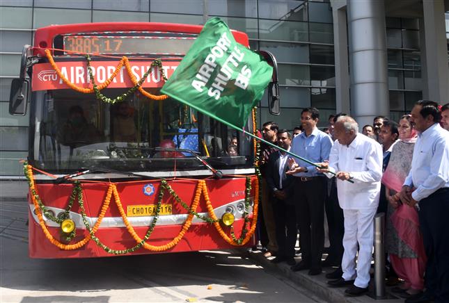 Chandigarh Administrator Banwarilal Purohit opens airport shuttle bus service; ticket to cost Rs 100