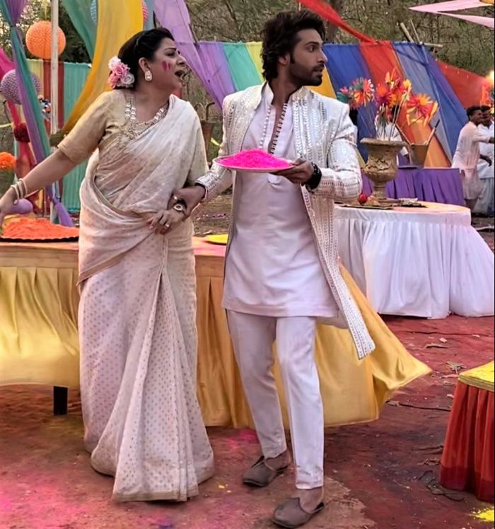 Holi celebrations on the sets of daily soaps