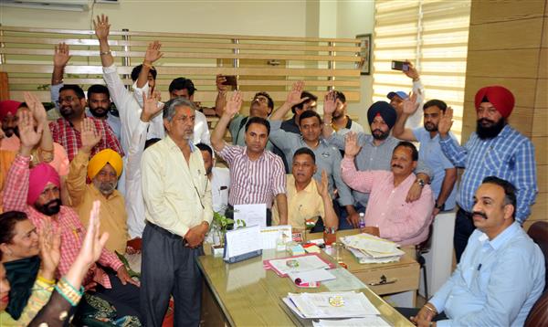 Amritsar Mayor issue: Over 50 Congress councillors turn up at MC office, seek special meeting