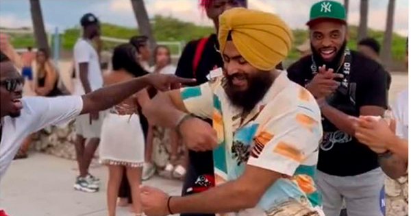 Viral video: From hip hop to bhangra, this Sikh man conquered hearts on Miami beach with his incredible dance steps