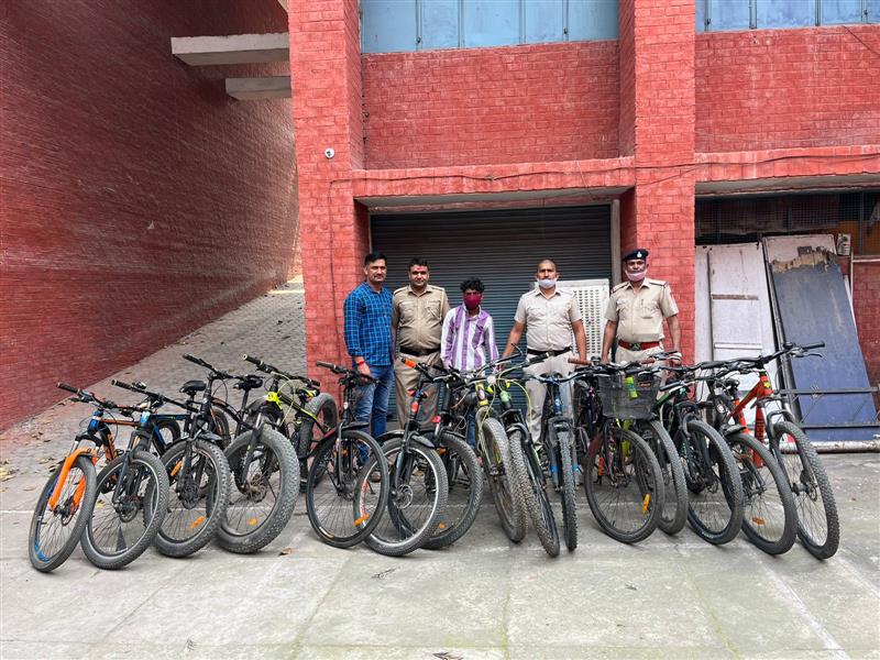 Sector 52, Chandigarh, man nabbed with 15 stolen cycles