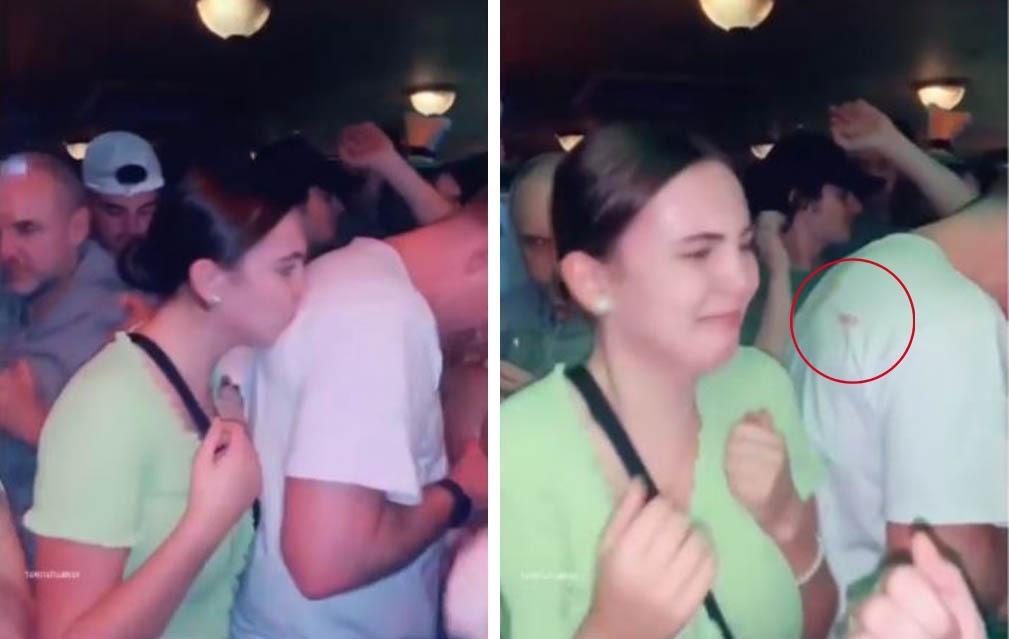 Viral video: In what could ‘mess up relationships’, ‘nasty’ woman filmed planting kiss marks on men's white shirts in bar
