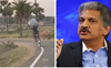 Viral video: Anand Mahindra hails man balancing sack on his head while riding a bicycle, calls him ‘human segway’