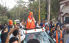 Kapurthala: Ending dharna, AAP’s Rana finally takes out roadshow