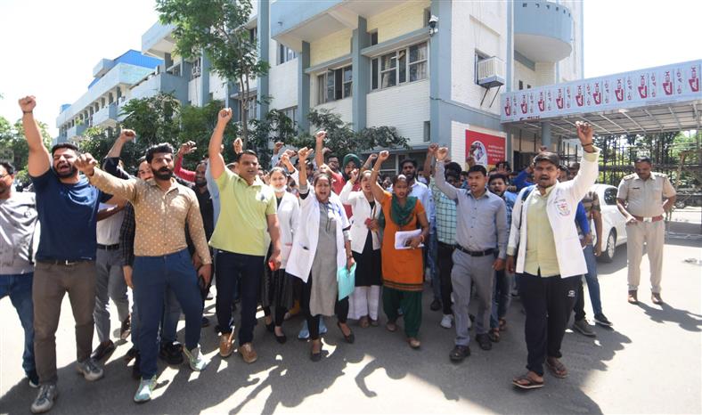 A day of protests in Panchkula