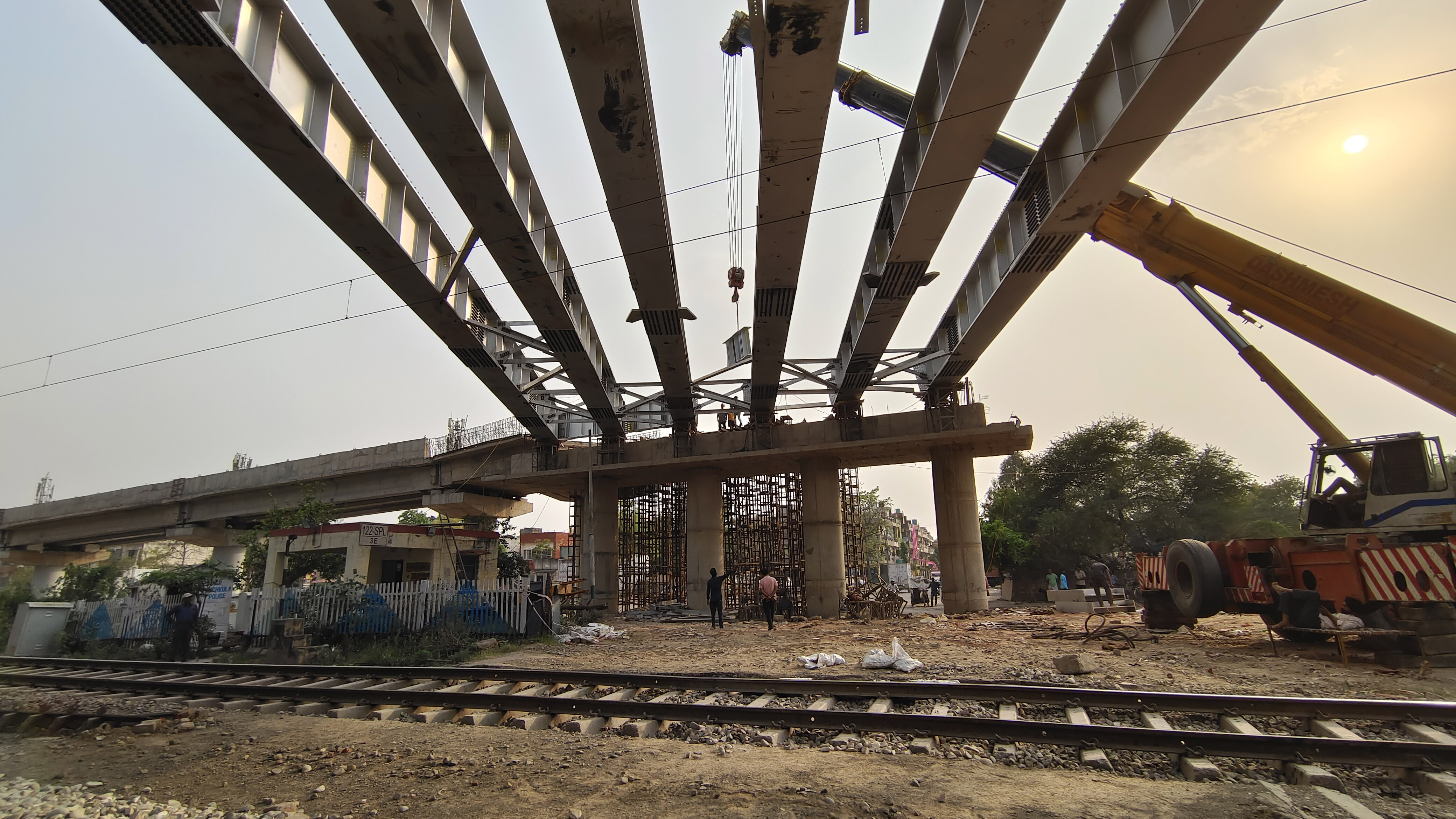 Panchkula: Railways starts putting up girders at Sector 19 ROB
