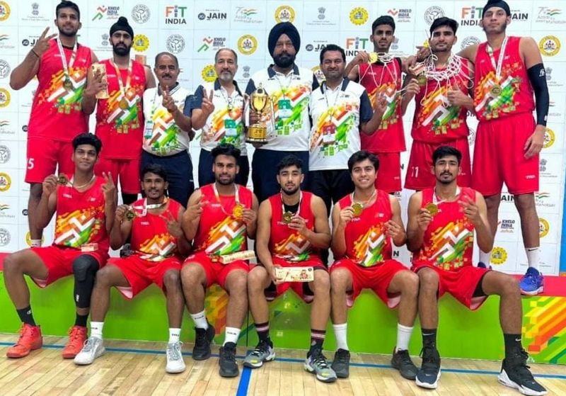 Panjab University win basketball gold at Khelo India