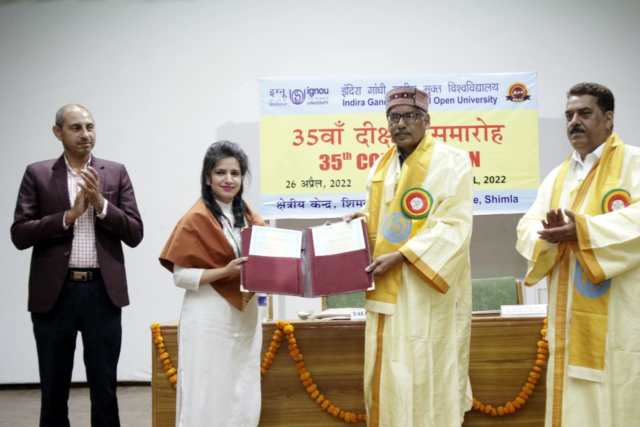Shimla: Degrees, diplomas awarded to students at IGNOU convocation