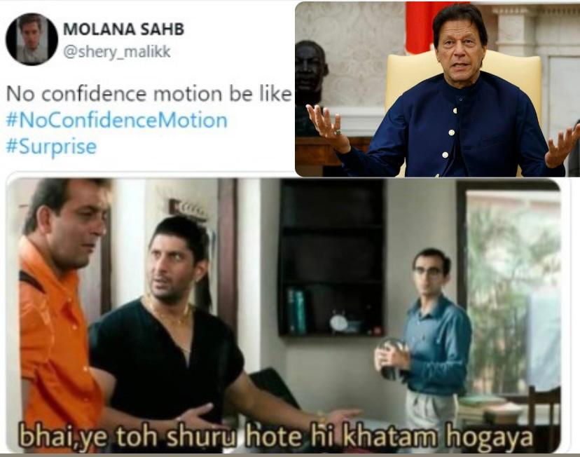 'Aapne ghabrana nahi hai': Netizens share rib-tickling memes as Pakistan's no-confidence motion trends on Twitter