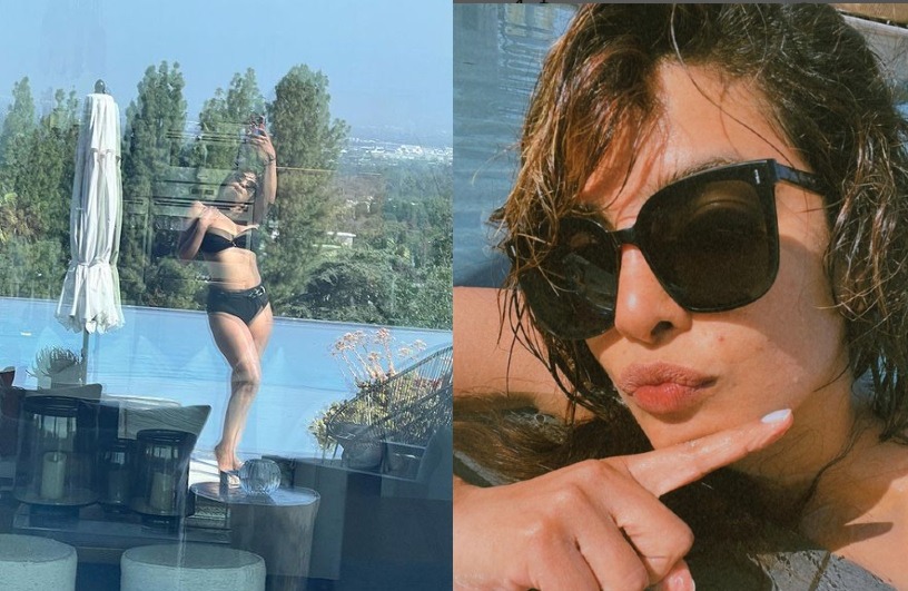 Priyanka Chopra sets mercury soaring in her latest bikini pictures; enjoys pool time with Aamir Khan’s old song