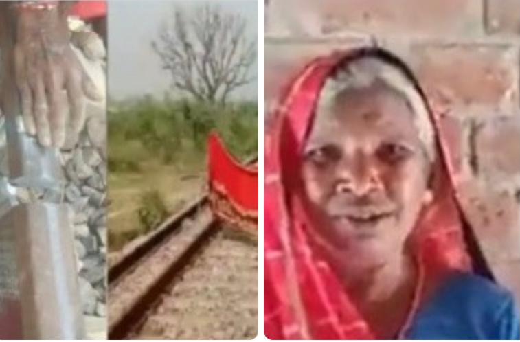 Uttar Pradesh woman turns savior, waves her red saree towards moving train to report broken track