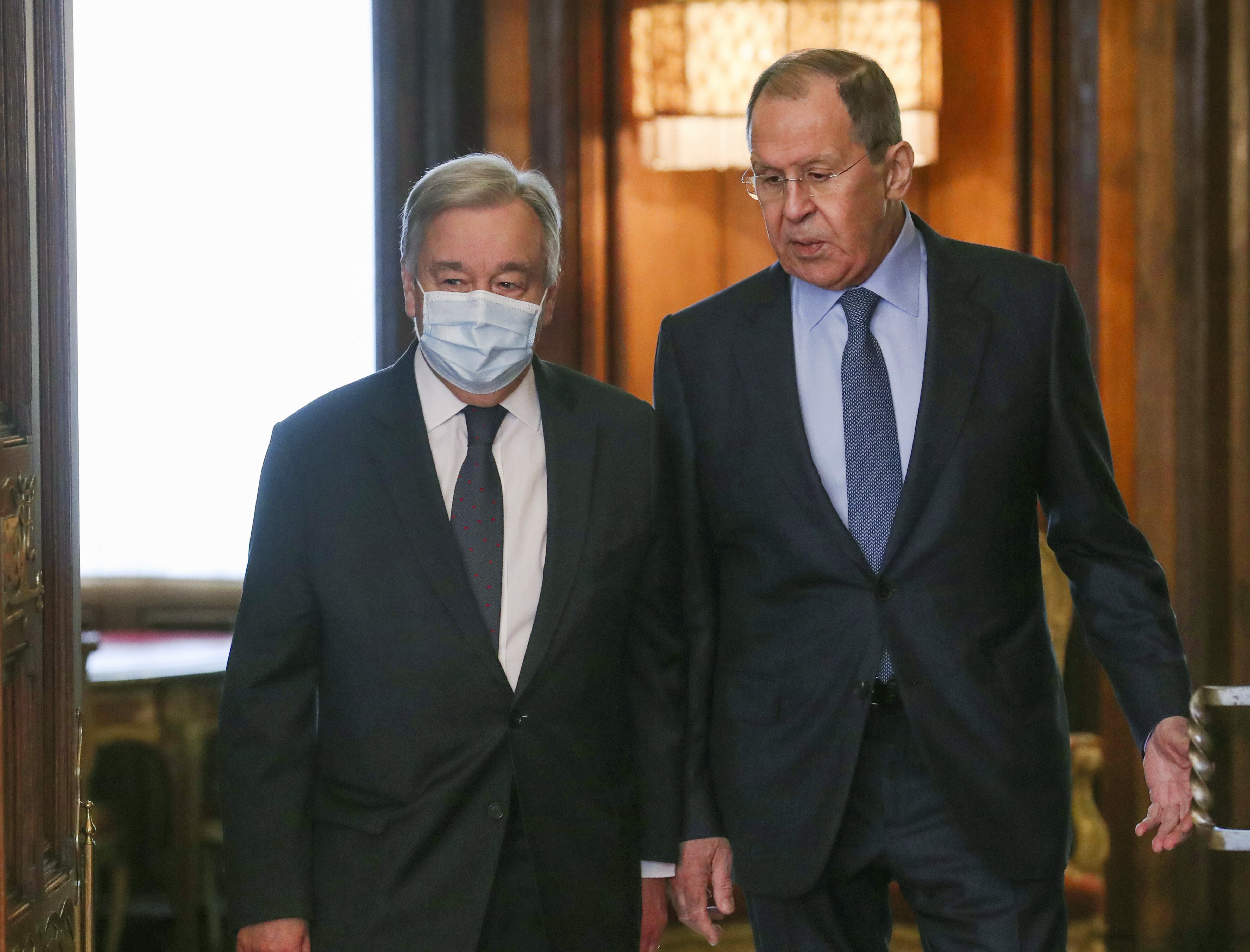 UN chief António Guterres calls for cease-fire on Moscow visit
