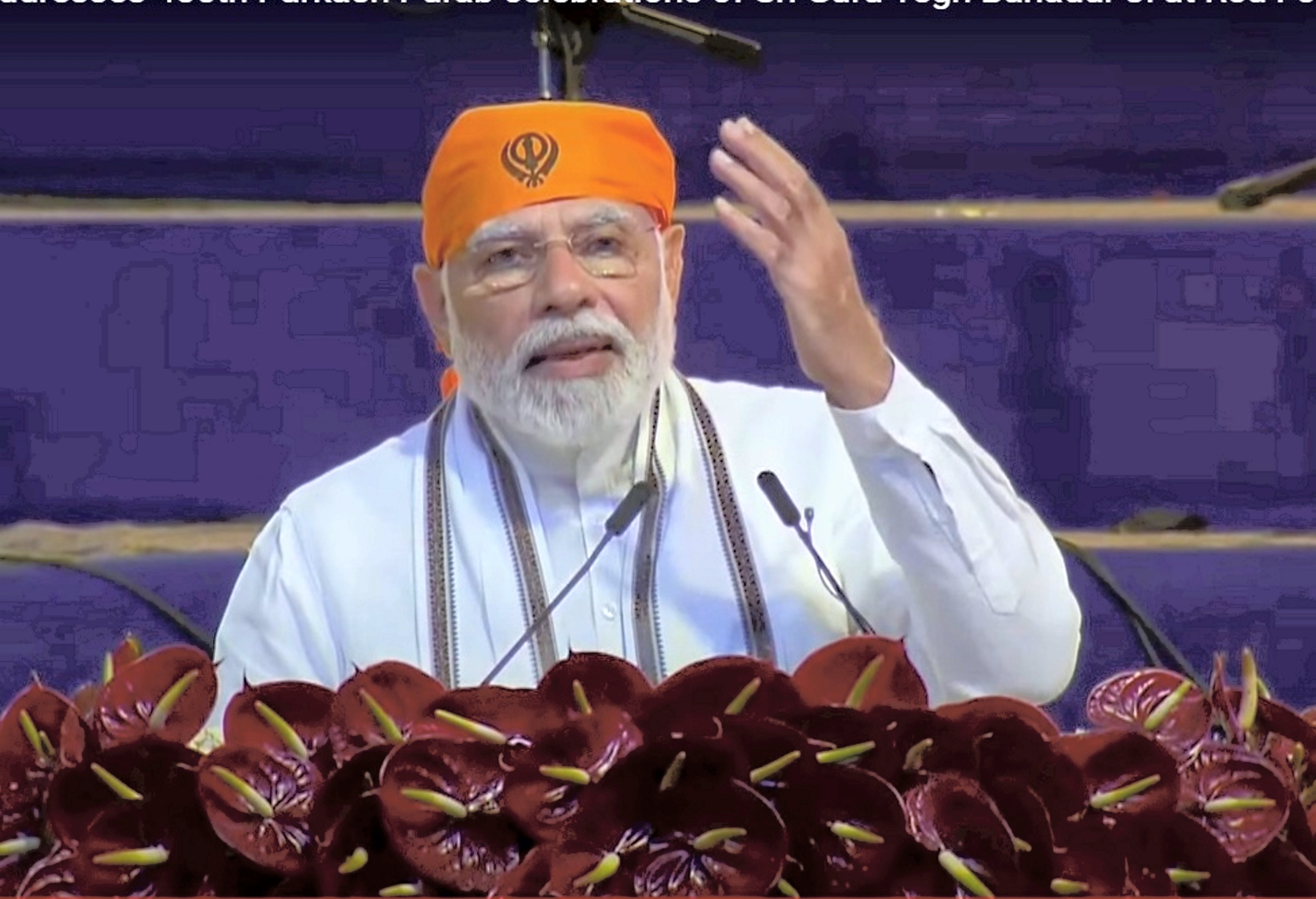 India following Sikh Gurus' path, says PM Modi