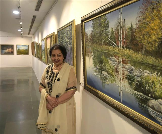 Echoes of Kashmir in paintings by a native of Chandigarh