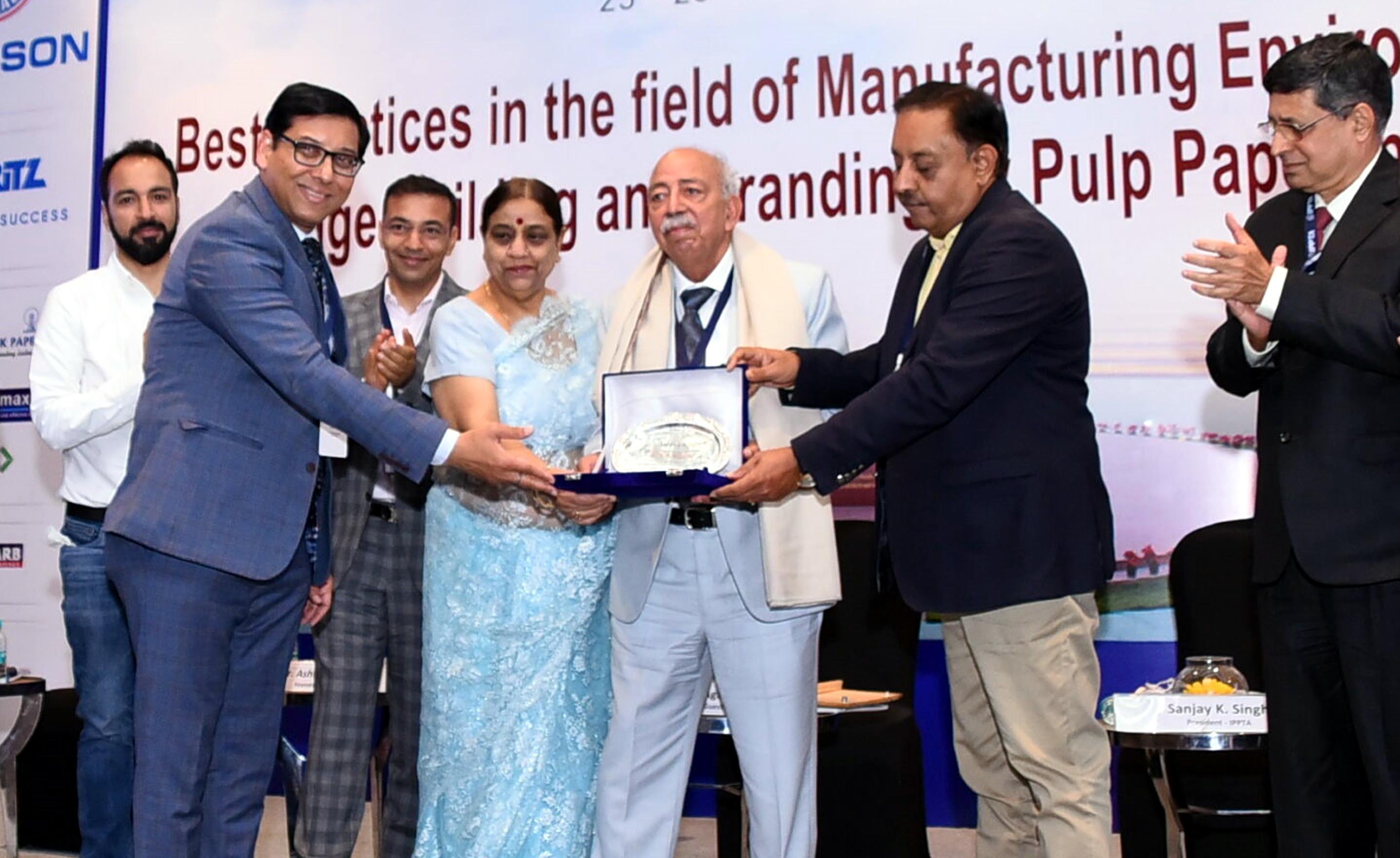 Award for Khanna Paper Mill founder